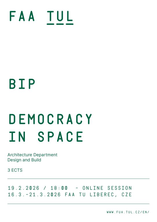 BIP Democracy in Space (16.–21. 3. 2026)